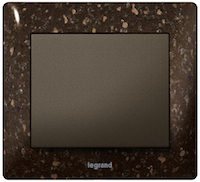 Legrand, Galea Life, Цвет: коричневый Какао (CORIAN® Cocoa Brown)